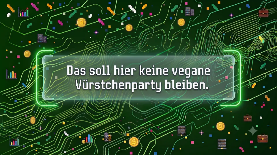 Das soll hier keine vegane Vürstchenparty bleiben